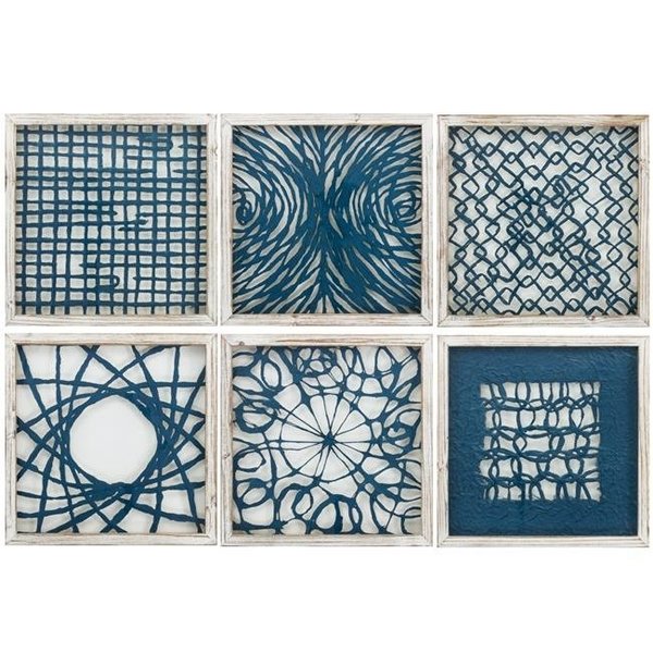 Propac Images Propac Images 8426 Blue Natural Element Wall Art - Pack of 6 8426